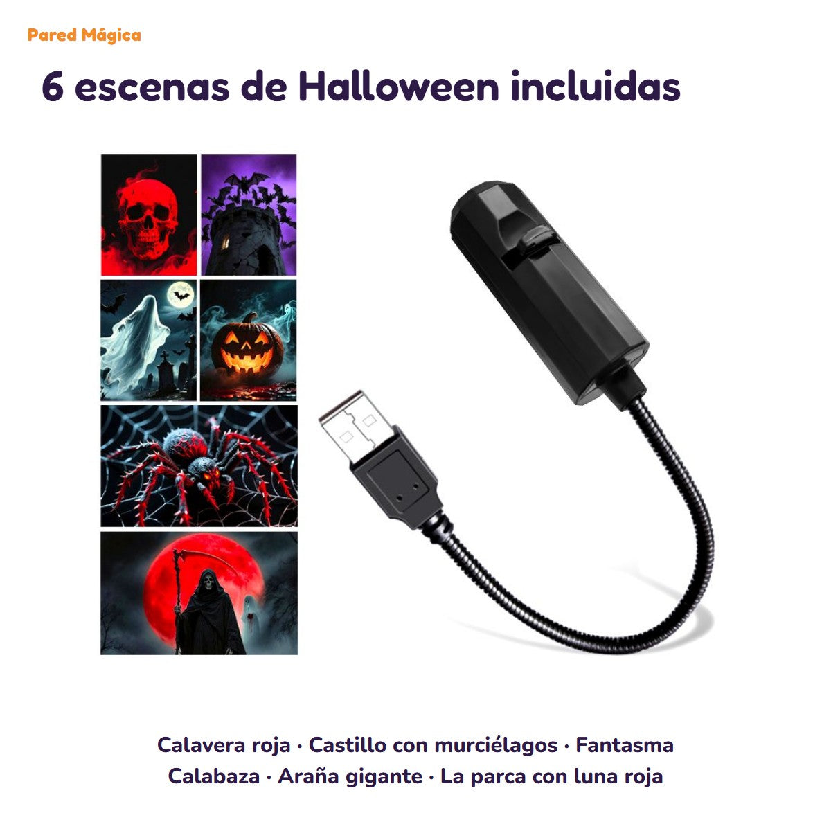 Las 6 escenas de Halloween incluidas